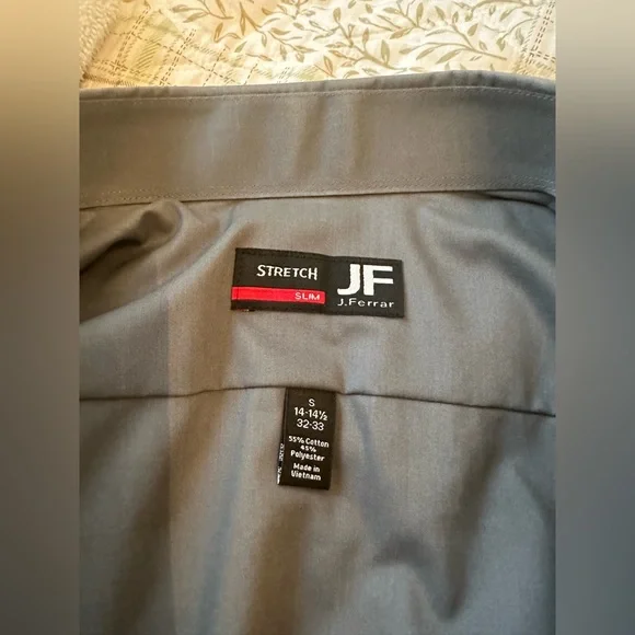 JF button down dress shirt in gray - Picture 2 of 4